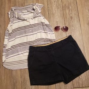 Navy blue j.crew chino shorts Womens Size 8